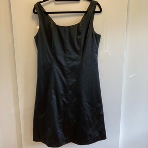 Merona black satin dress size 12